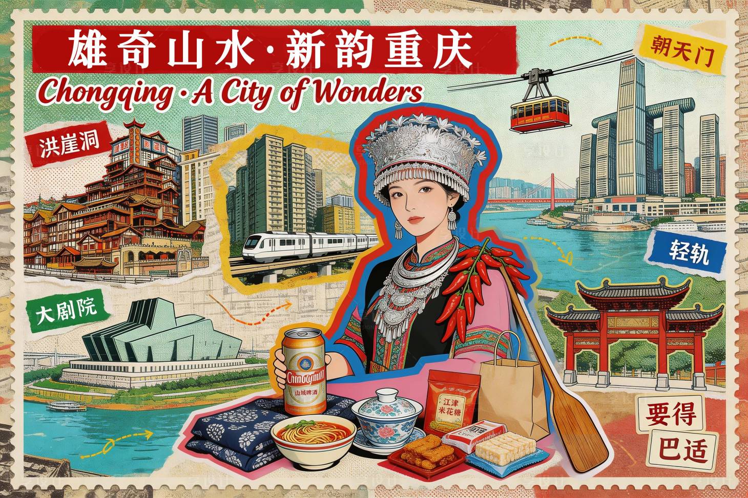 源文件下载【享设计】搜索编号：97900036094085178【重庆邮票】