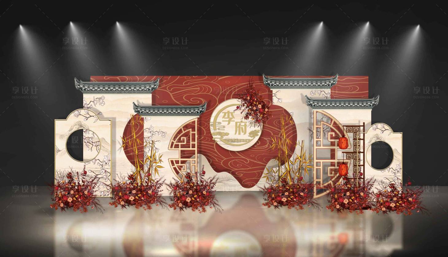 源文件下载【享设计】搜索编号：28410035648905074【婚庆喜庆场景布置】
