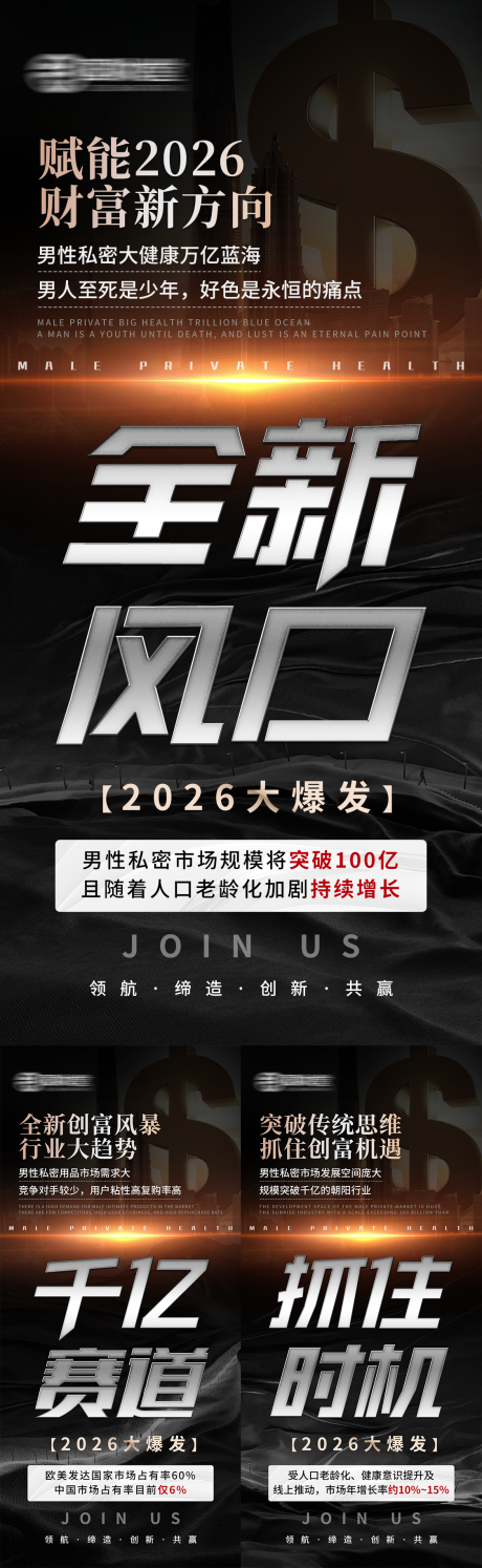 源文件下载【享设计】搜索编号：82030035751844604【同城流量活动造势趋势风口宣传大字海报】