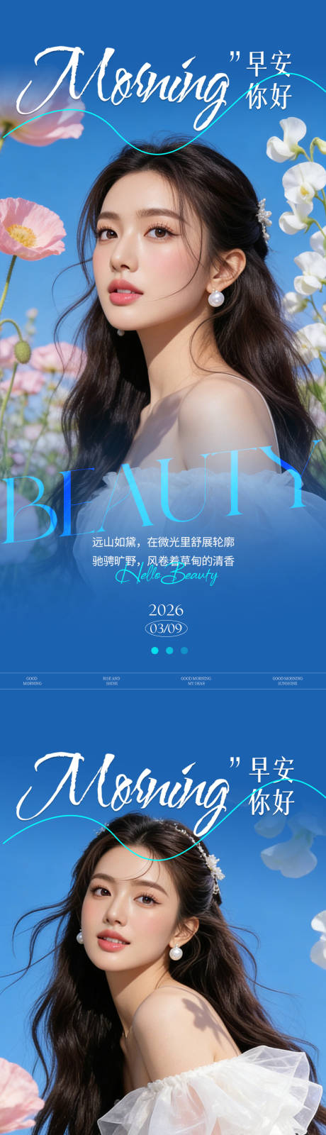 源文件下载【享设计】搜索编号：68620035919234877【早安医美美业早安图】