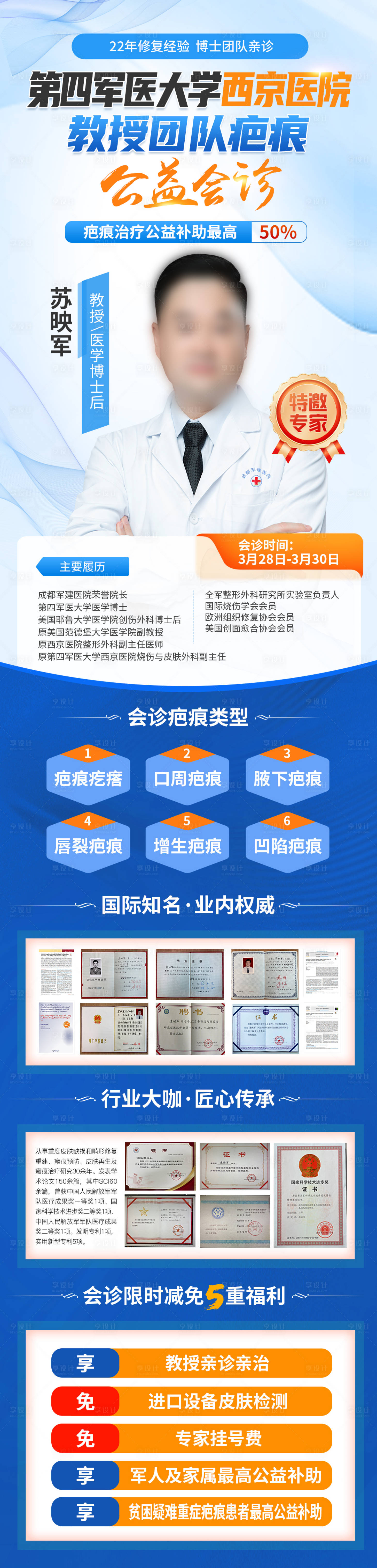 源文件下载【享设计】搜索编号：29500036130383108【疤痕医生会诊海报】