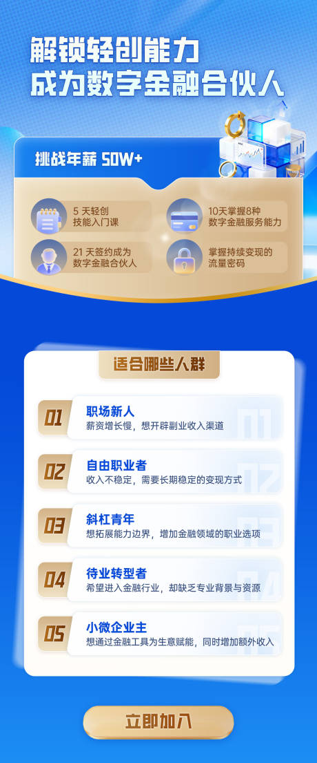 源文件下载【享设计】搜索编号：90650035688674799【成为数字金融合伙人宣传海报】