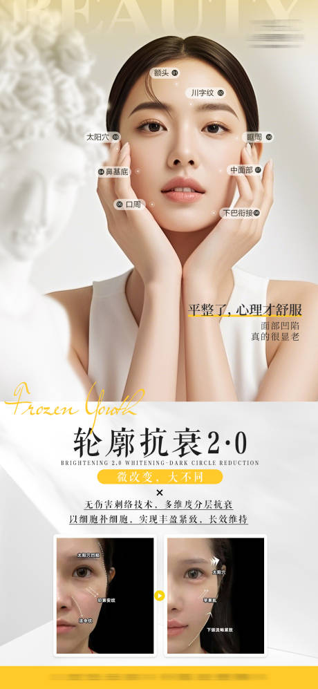 源文件下载【享设计】搜索编号：99620036000579034【医美轮廓抗衰海报】