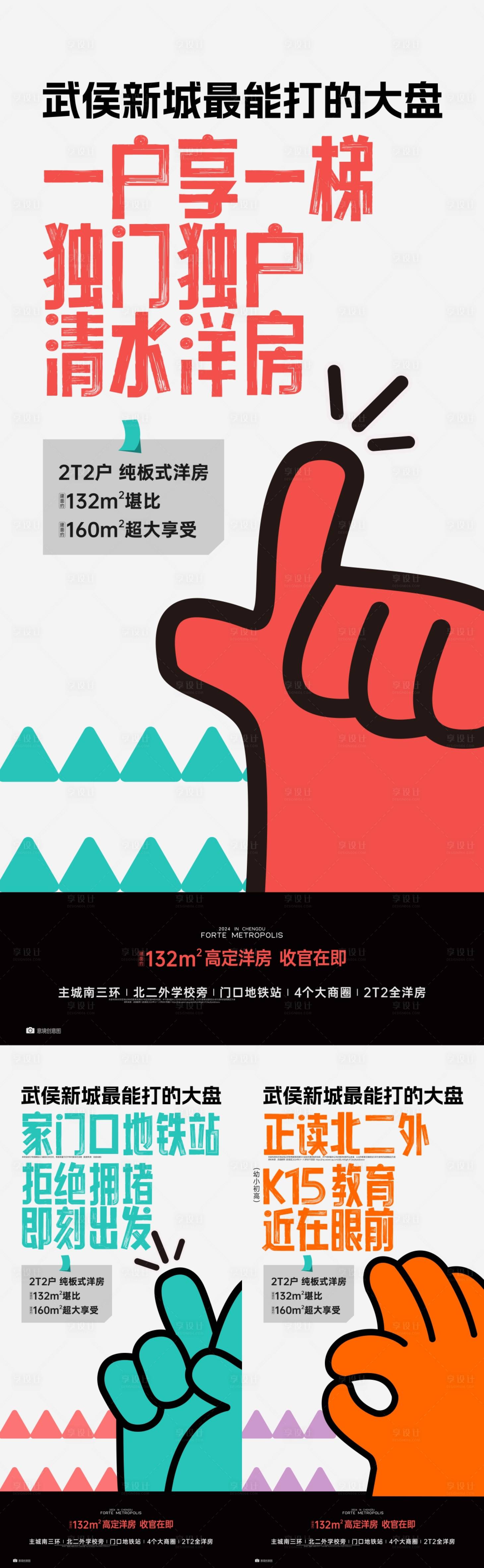 源文件下载【享设计】搜索编号：52060036106001933【地产热销大字报】