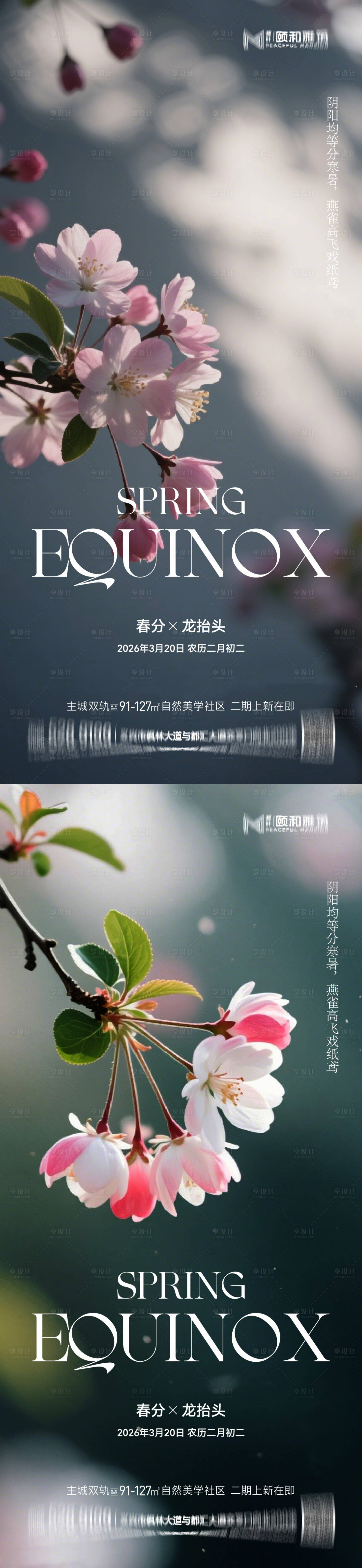 源文件下载【享设计】搜索编号：51870035898474658【龙抬头春分海报】