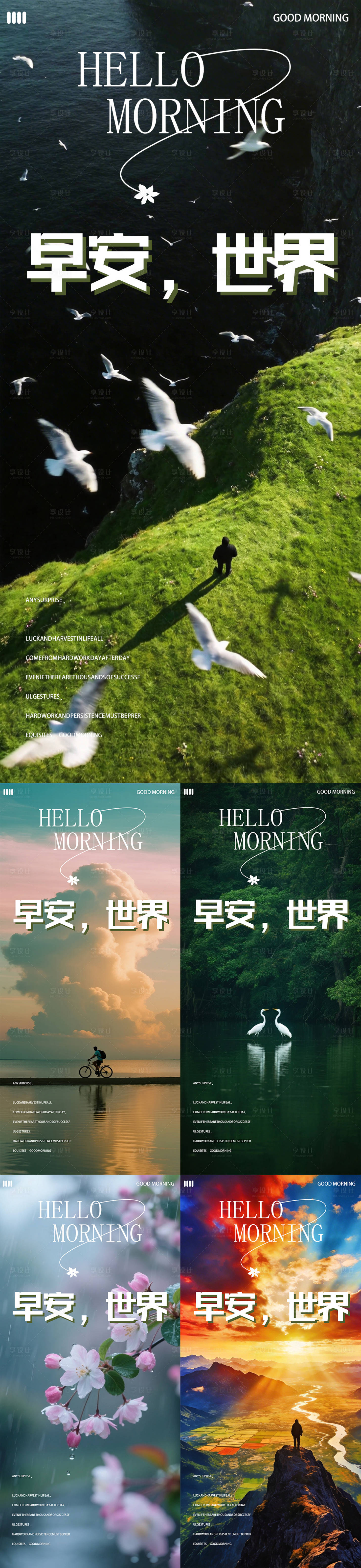 源文件下载【享设计】搜索编号：15530035927476770【早安世界】