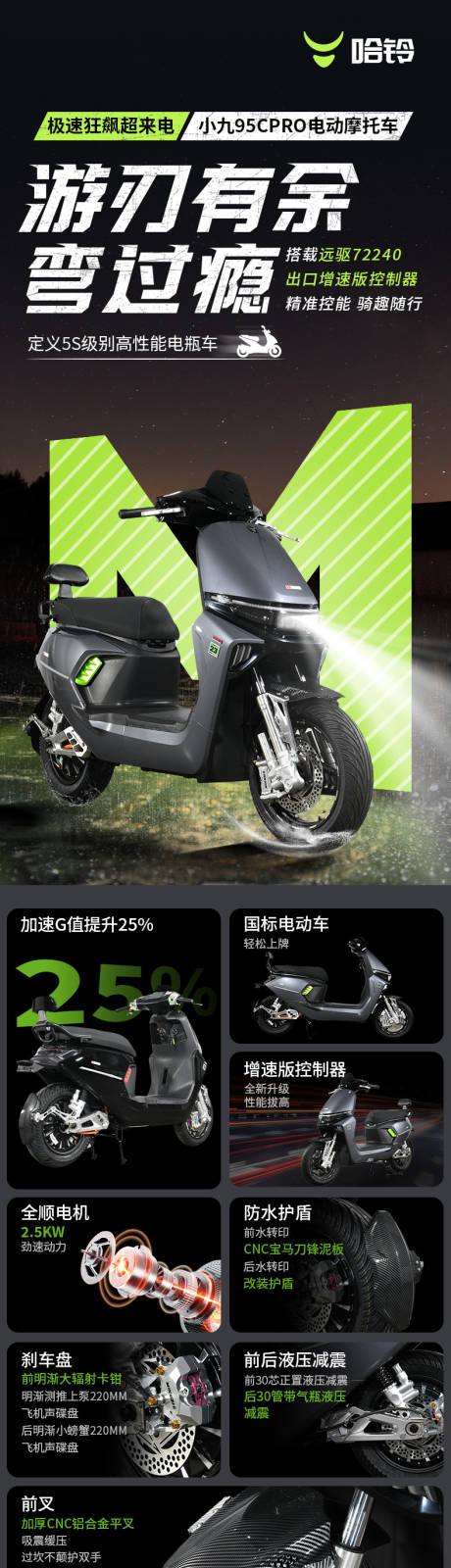 源文件下载【享设计】搜索编号：52870035593945273【电动摩托车详情页】