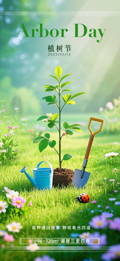 源文件下载【享设计】搜索编号：88510035789796342【植树节海报】