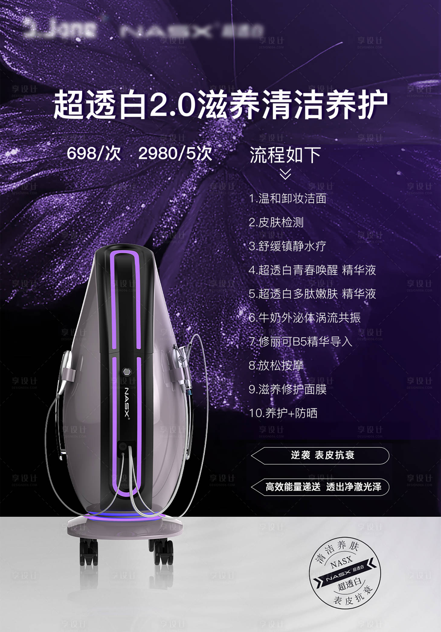 源文件下载【享设计】搜索编号：31850035748403080【超透白流程图】