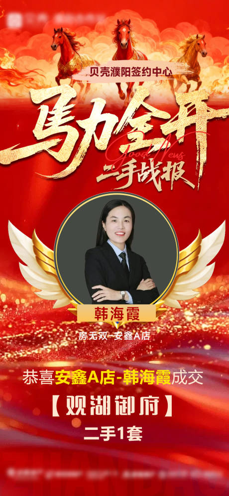 源文件下载【享设计】搜索编号：35530035752694538【马年战报人物喜报数据海报】