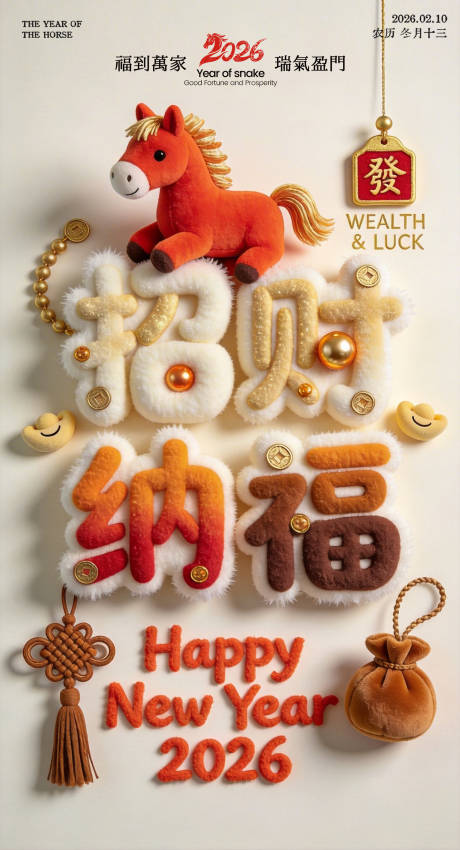 源文件下载【享设计】搜索编号：35540035981524130【新年小马海报】