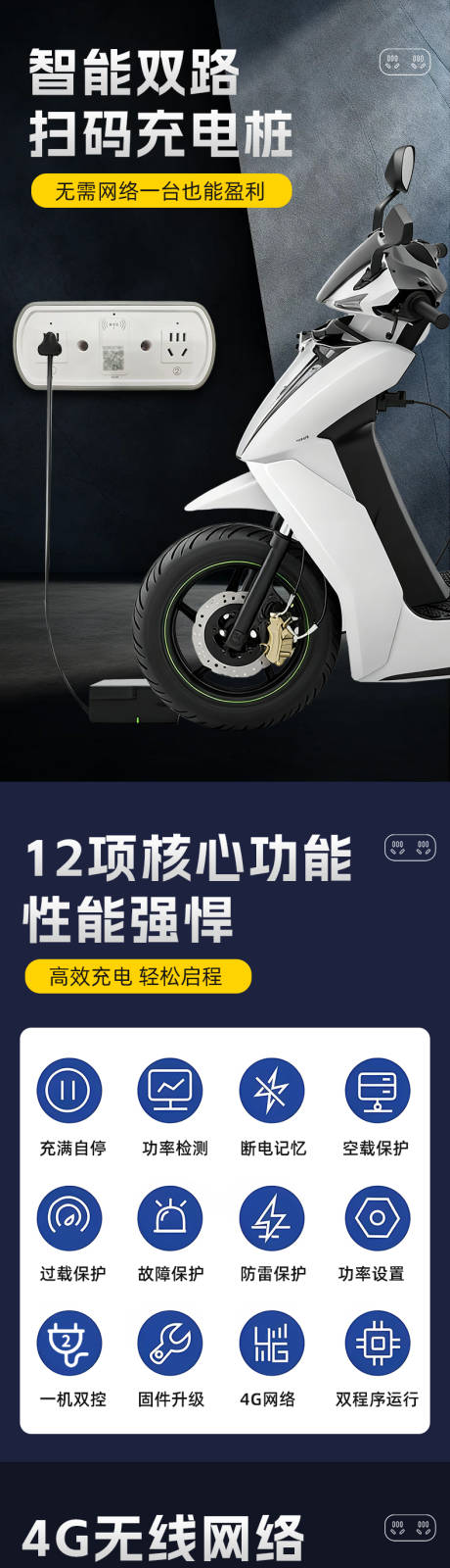 源文件下载【享设计】搜索编号：98050036066011795【电瓶车充电器详情页】