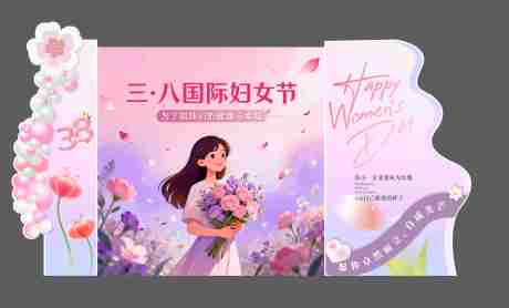 源文件下载【享设计】搜索编号：76150035631836682【三八节美陈】