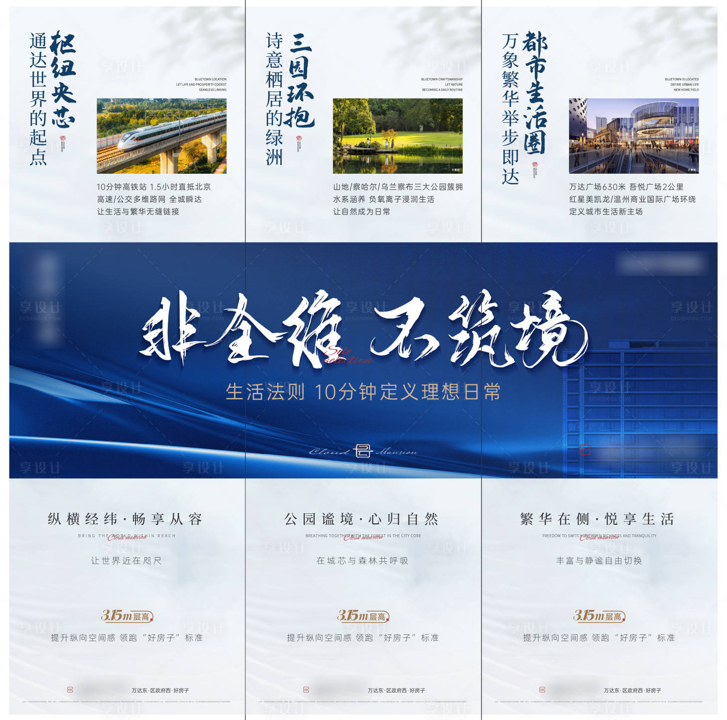 源文件下载【享设计】搜索编号：23460035922137640【地产区域三宫格】