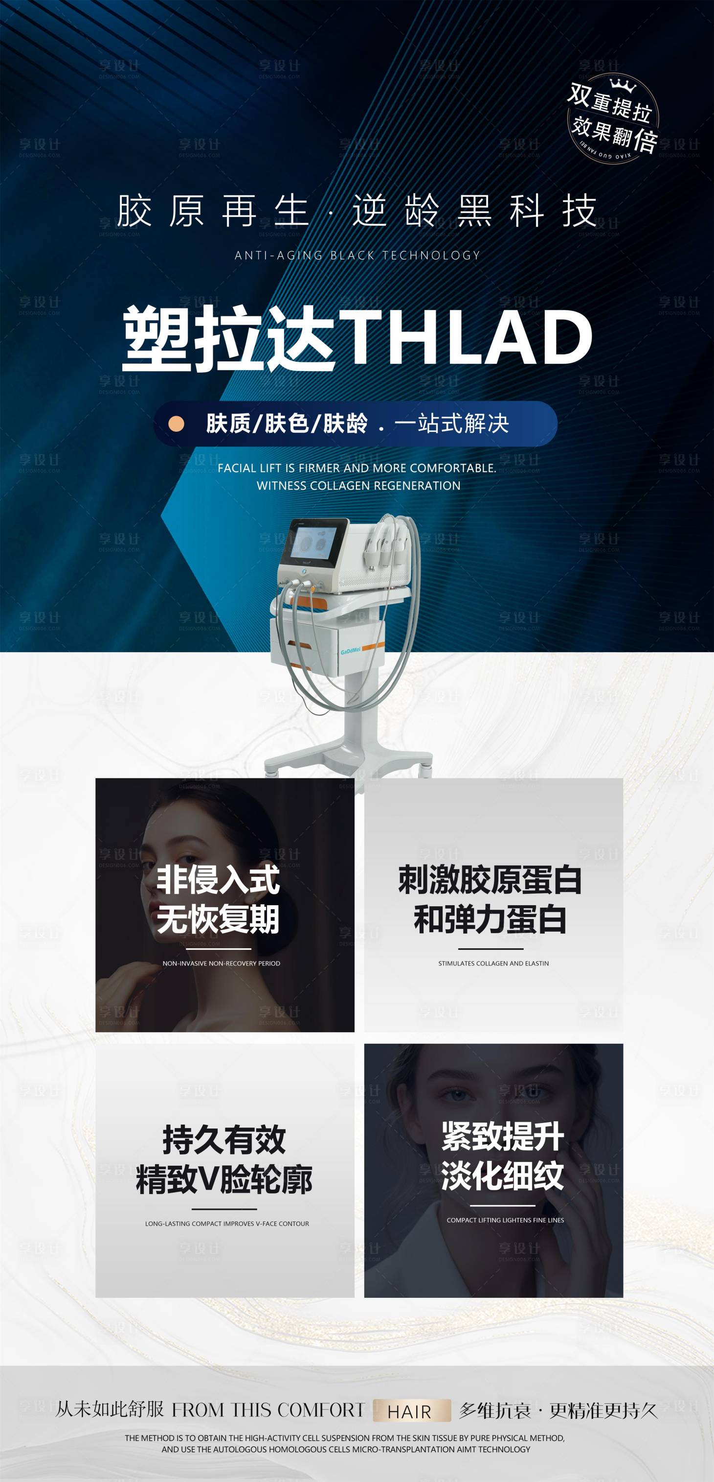 源文件下载【享设计】搜索编号：78460036098806572【医美仪器宣传海报】