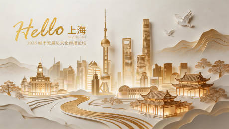 源文件下载【享设计】搜索编号：96680035674682291【背景板主视觉】