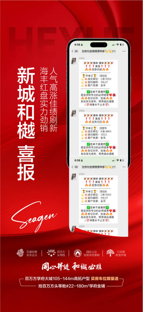 源文件下载【享设计】搜索编号：86050035731604704【新城核心地产人气成交热销海报】