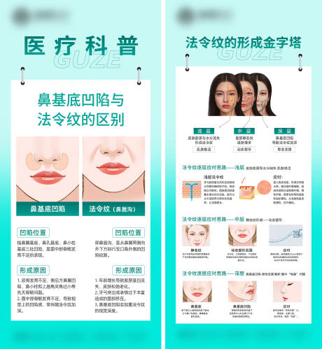 源文件下载【享设计】搜索编号：93240035607626232【鼻基底凹陷与法令纹的区别科普】
