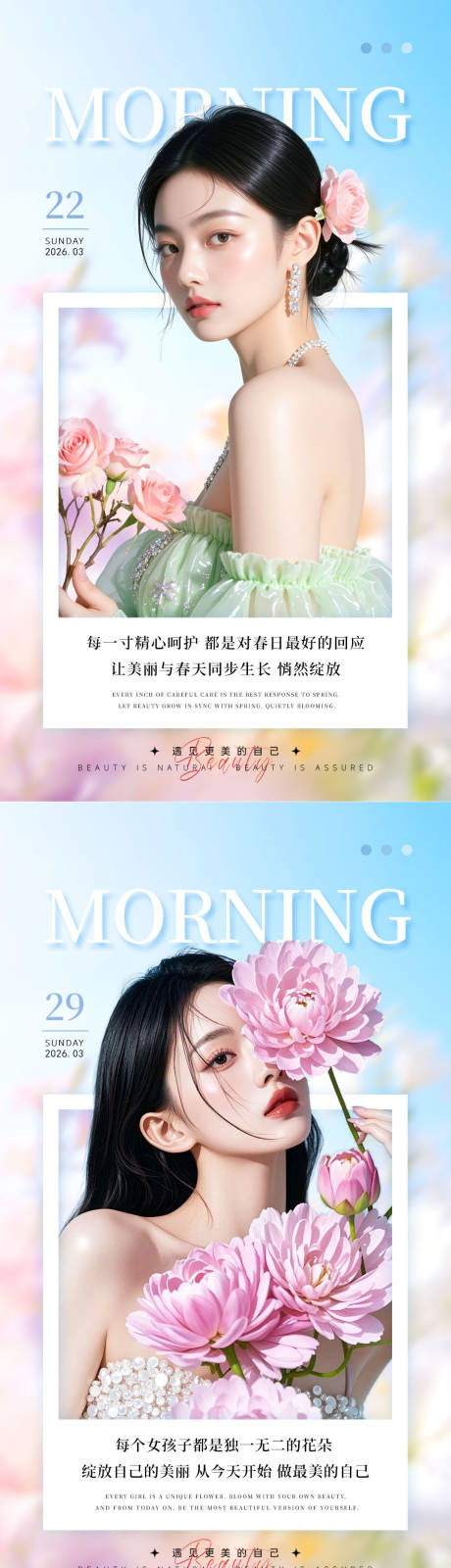 源文件下载【享设计】搜索编号：30920036111941187【春日美业海报】