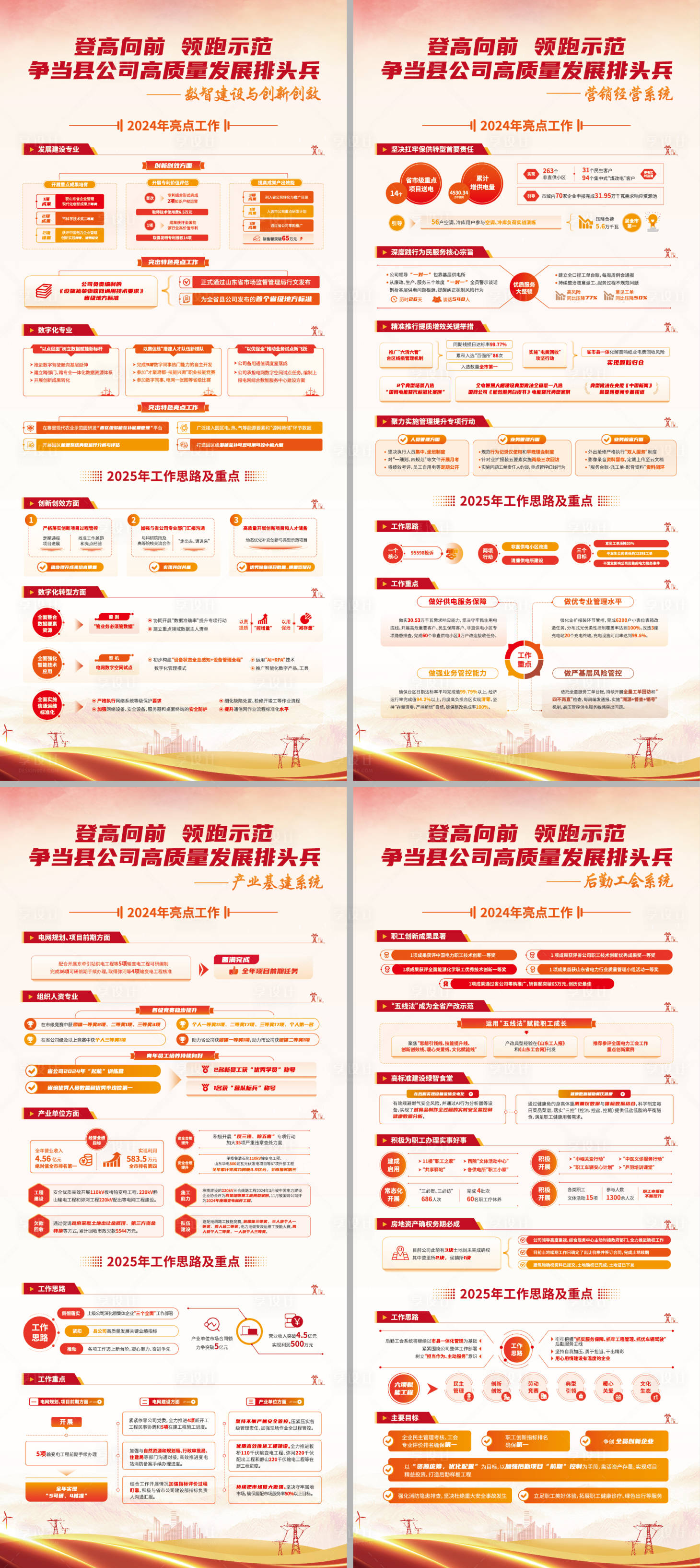 源文件下载【享设计】搜索编号：97950035714228676【电力红色会议展架易拉宝】