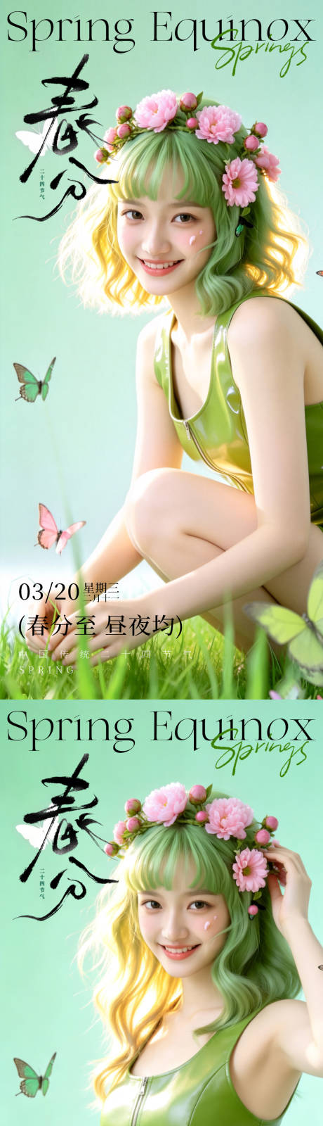 源文件下载【享设计】搜索编号：64850035841094785【春分节气海报】
