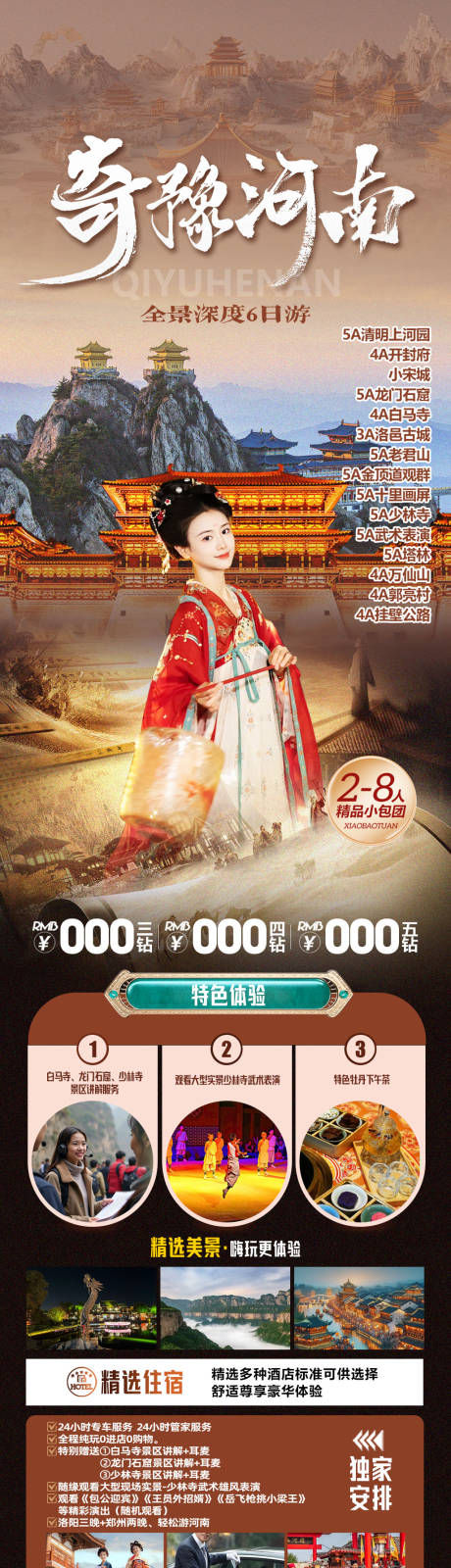 源文件下载【享设计】搜索编号：74030036072602442【奇豫河南旅游长图】