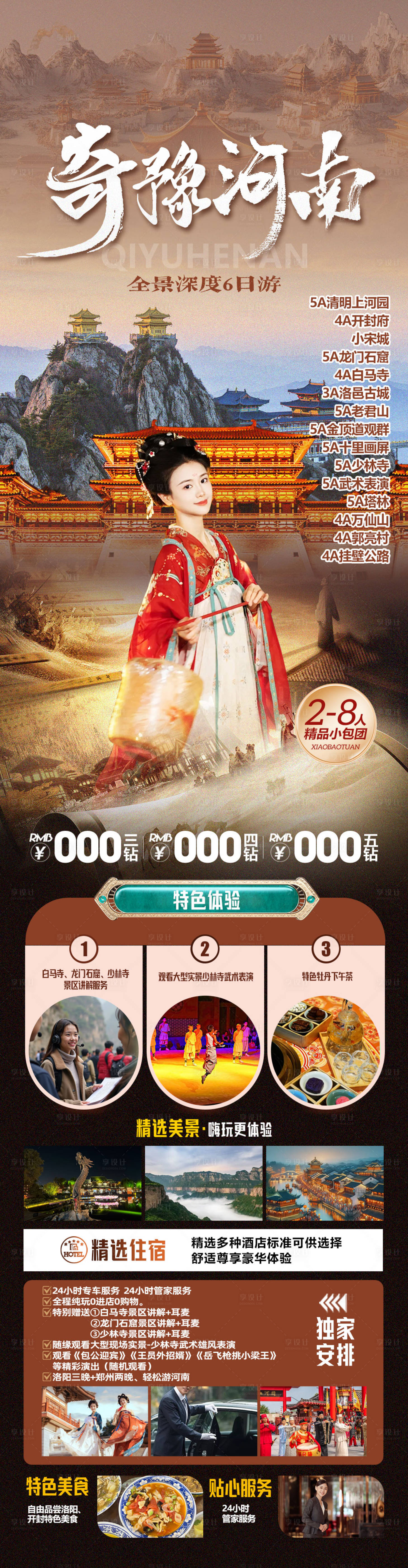 源文件下载【享设计】搜索编号：74030036072602442【奇豫河南旅游长图】