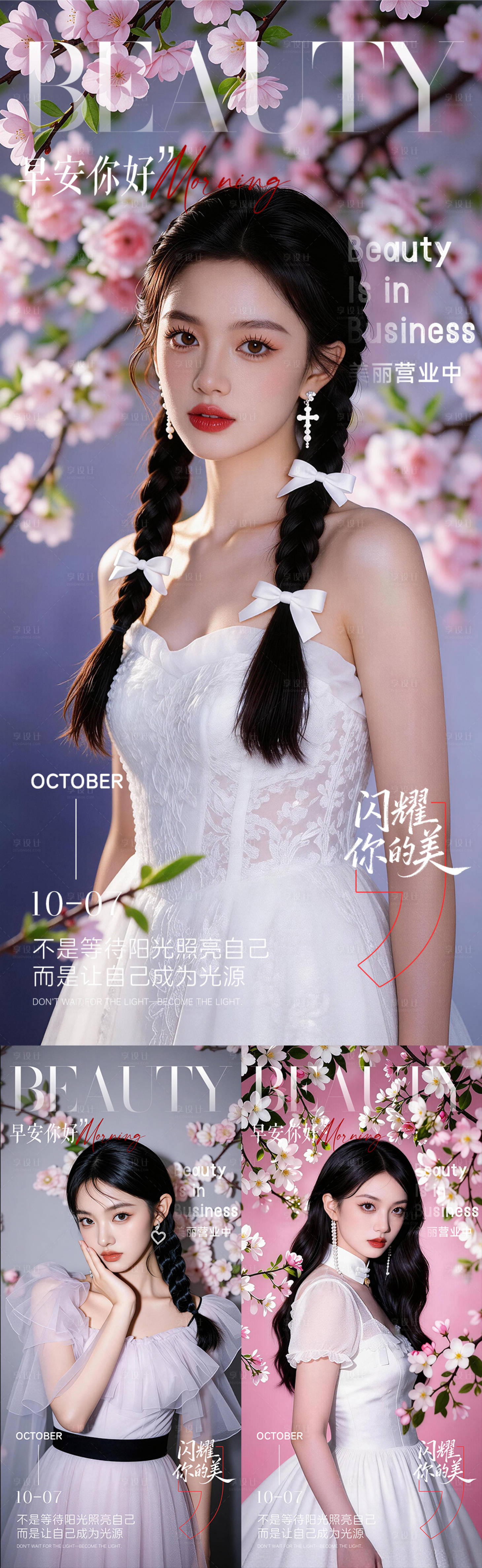 源文件下载【享设计】搜索编号：21970035711643999【医美早安励志】