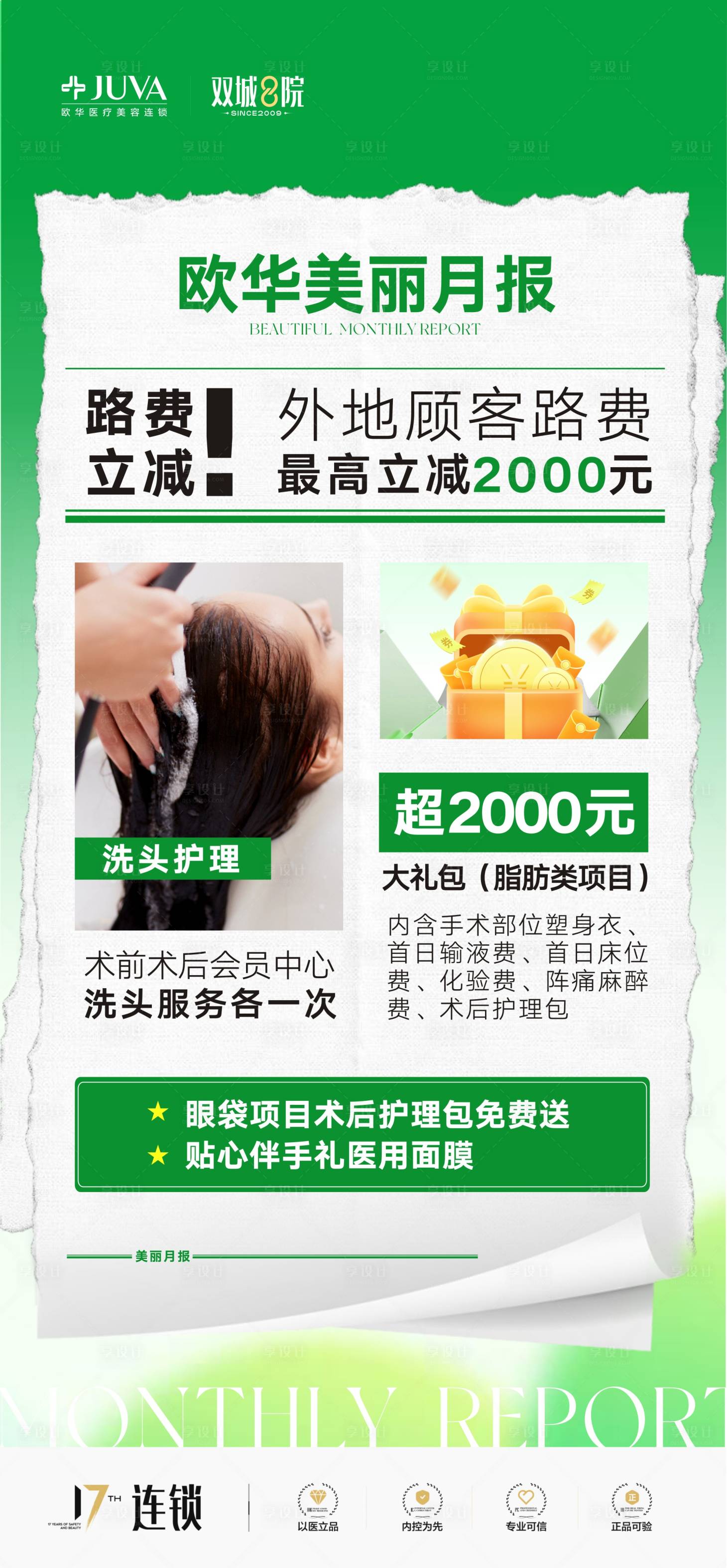 源文件下载【享设计】搜索编号：34890036139191502【医美月报政策海报】
