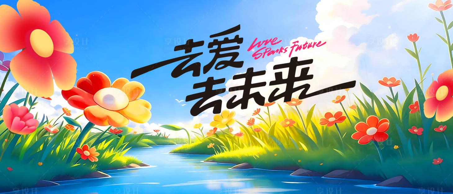 源文件下载【享设计】搜索编号：23580035767268852【公益爱心kv主视觉活动春日夏天】
