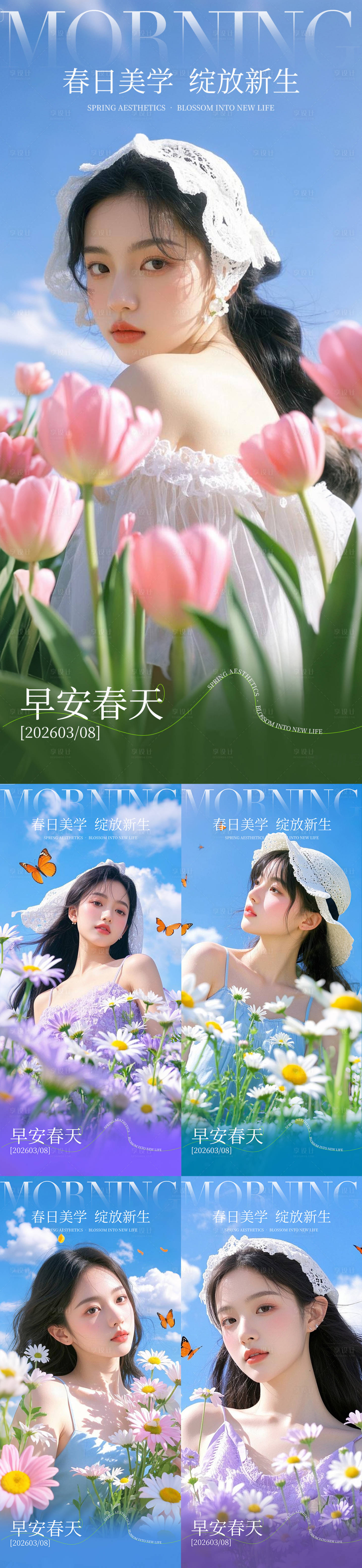 源文件下载【享设计】搜索编号：85020035693463711【早安春天】