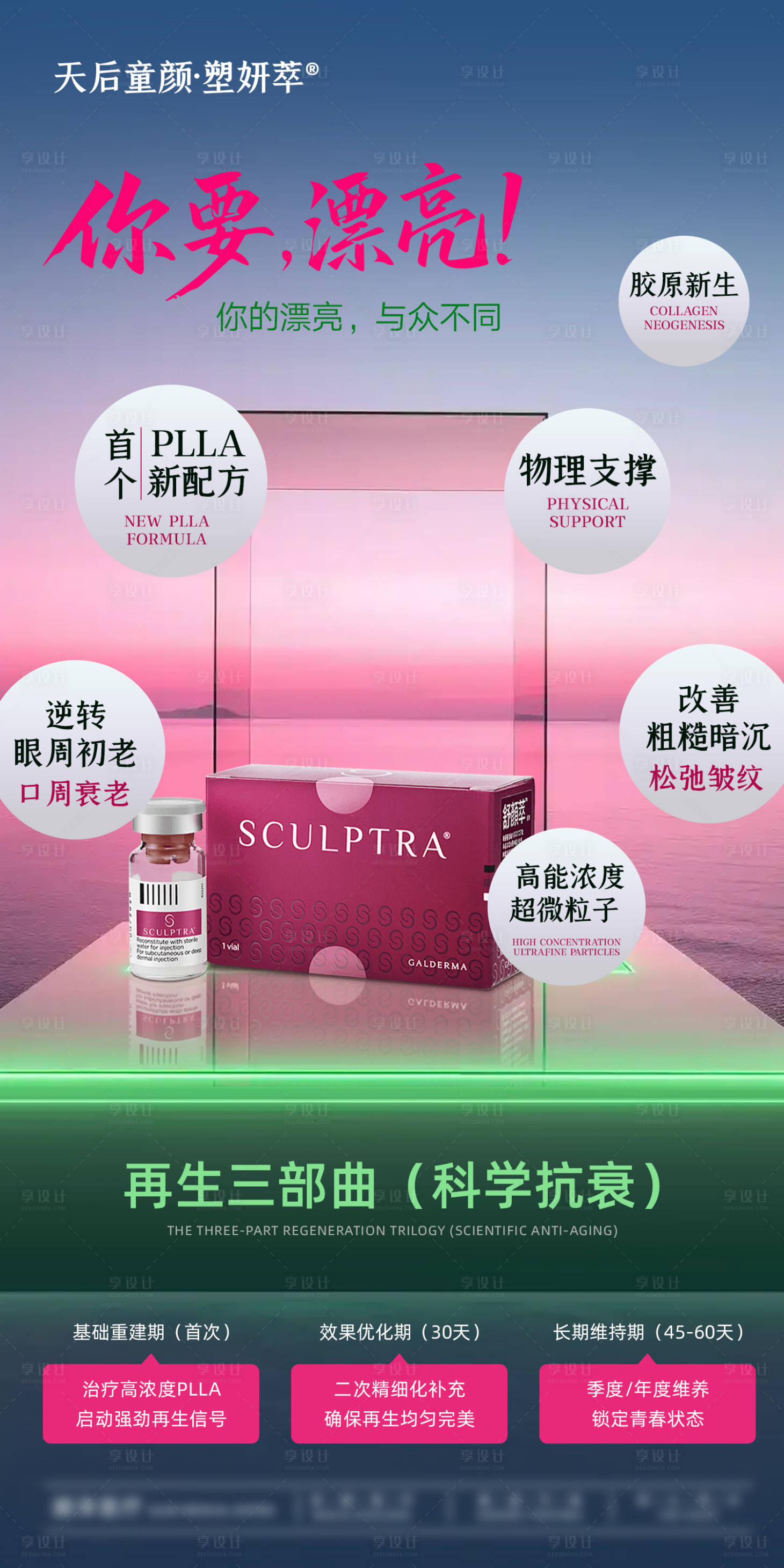 源文件下载【享设计】搜索编号：53210036004069433【天后童颜塑妍萃海报】