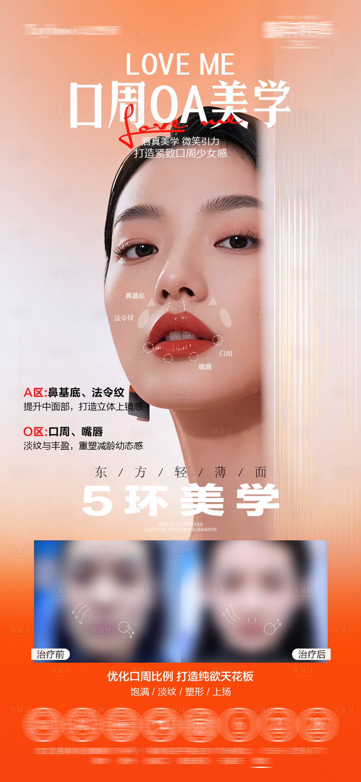 源文件下载【享设计】搜索编号：95150035692712808【口周抗衰海报】