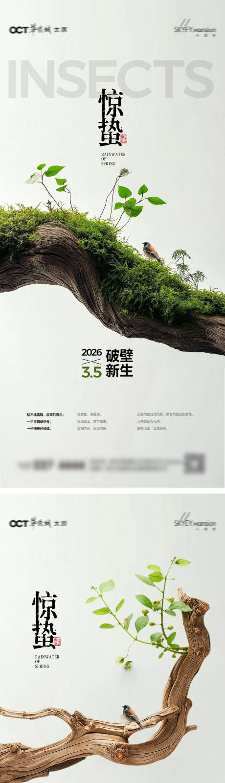 源文件下载【享设计】搜索编号：75260035790947481【惊蛰系列海报】