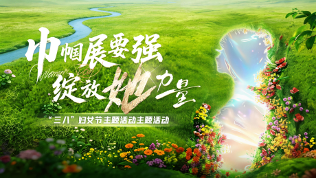 源文件下载【享设计】搜索编号：91990036119345869【春天女神节活动主画面】