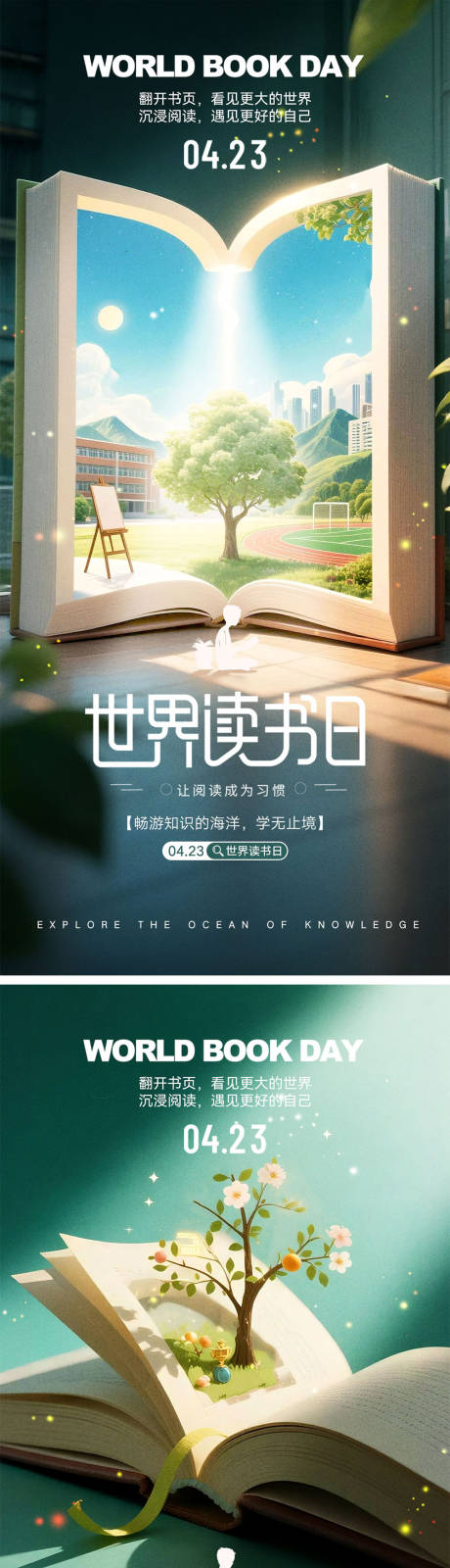 源文件下载【享设计】搜索编号：34490036089505601【世界读书日宣传海报】