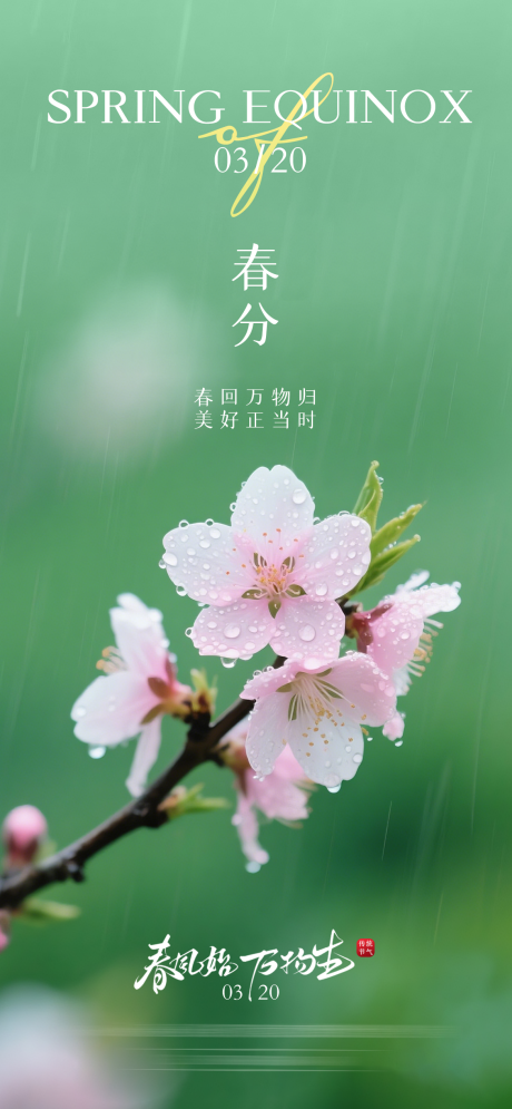 源文件下载【享设计】搜索编号：36140035800273620【春分节气】