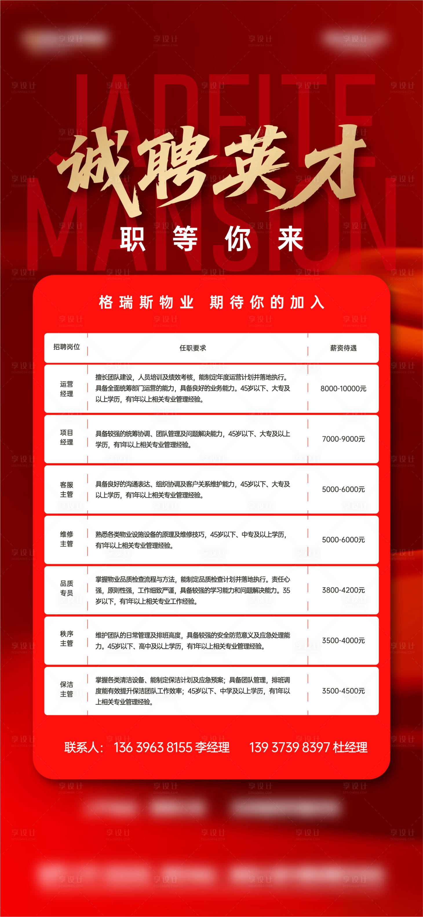 源文件下载【享设计】搜索编号：84000036016763432【招聘海报】