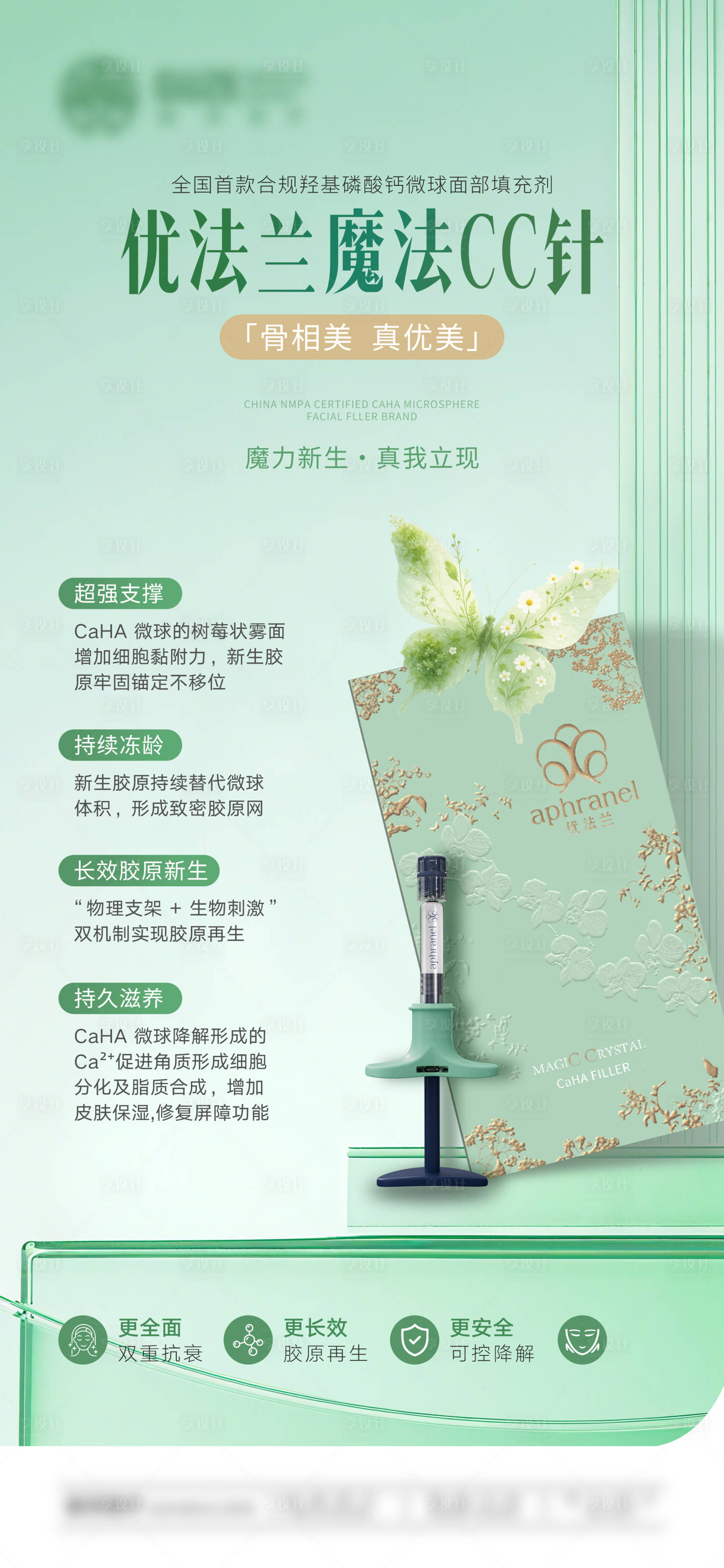 源文件下载【享设计】搜索编号：70800035799147061【优法兰魔法CC针医美产品介绍】