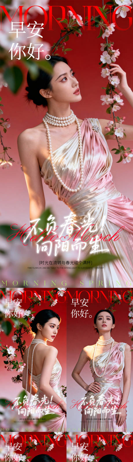 源文件下载【享设计】搜索编号：92780035853422922【早安花朵人物海报】