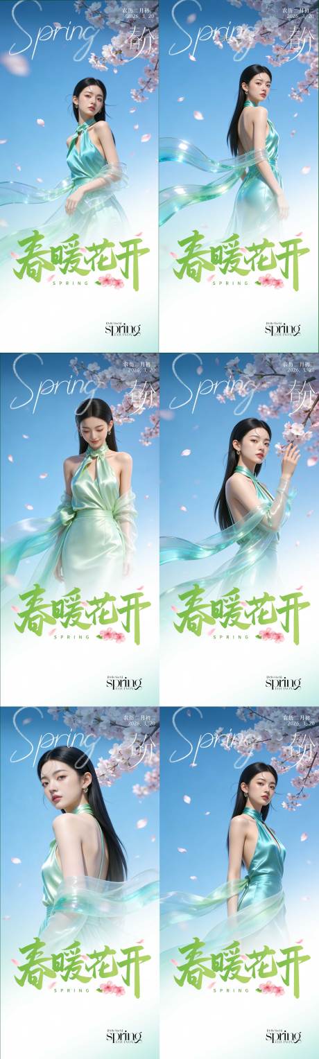 源文件下载【享设计】搜索编号：60150035823557881【医美节气春分龙抬头早安海报】