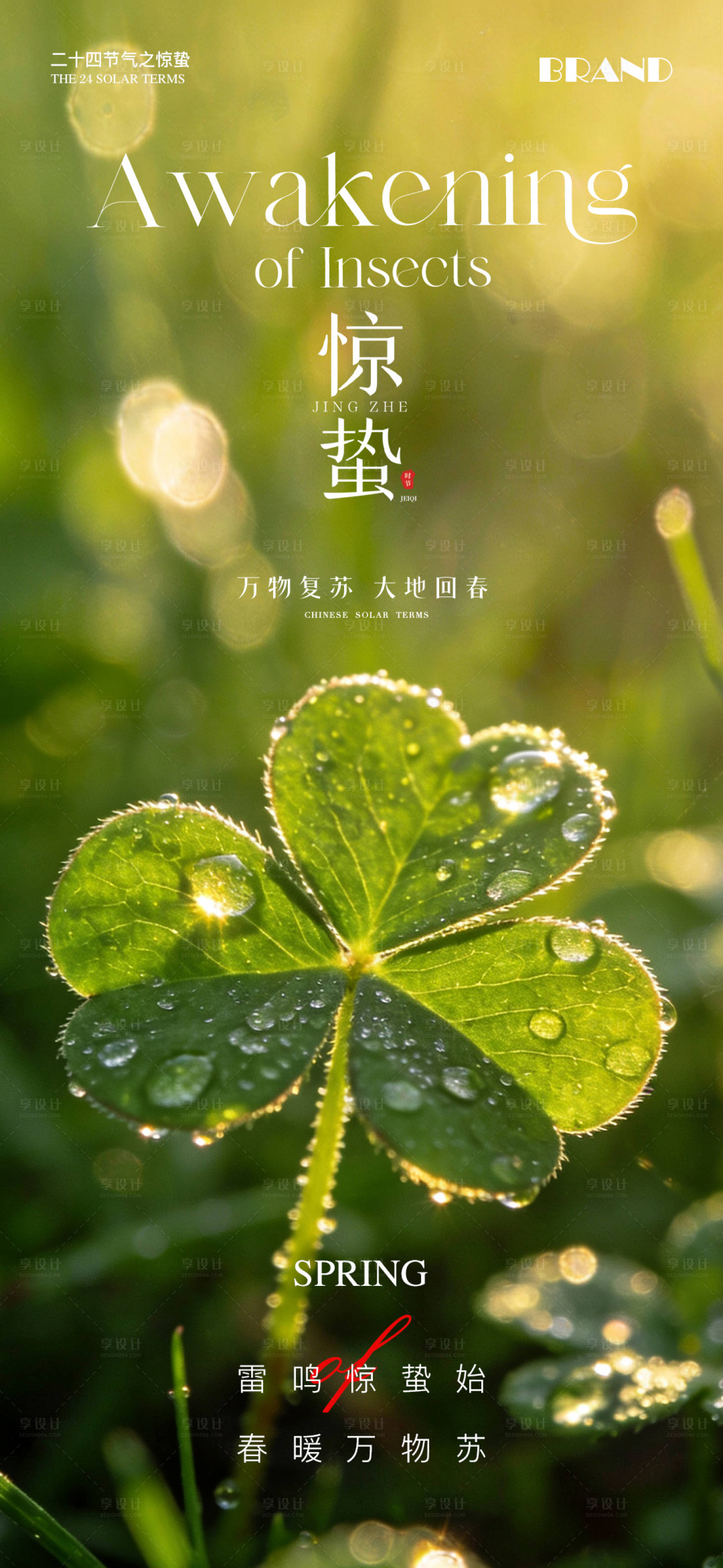 源文件下载【享设计】搜索编号：64340035618955321【惊蛰节气海报】