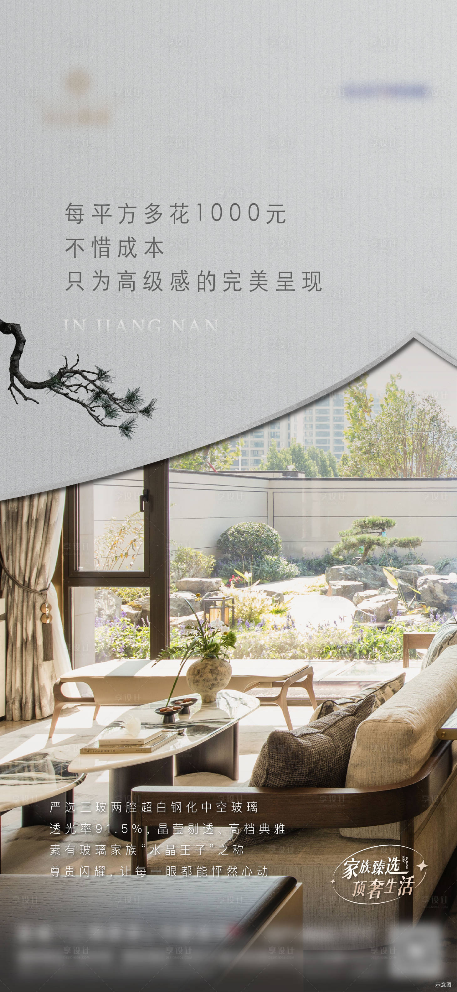 源文件下载【享设计】搜索编号：56120035580333949【地产产品买点海报】