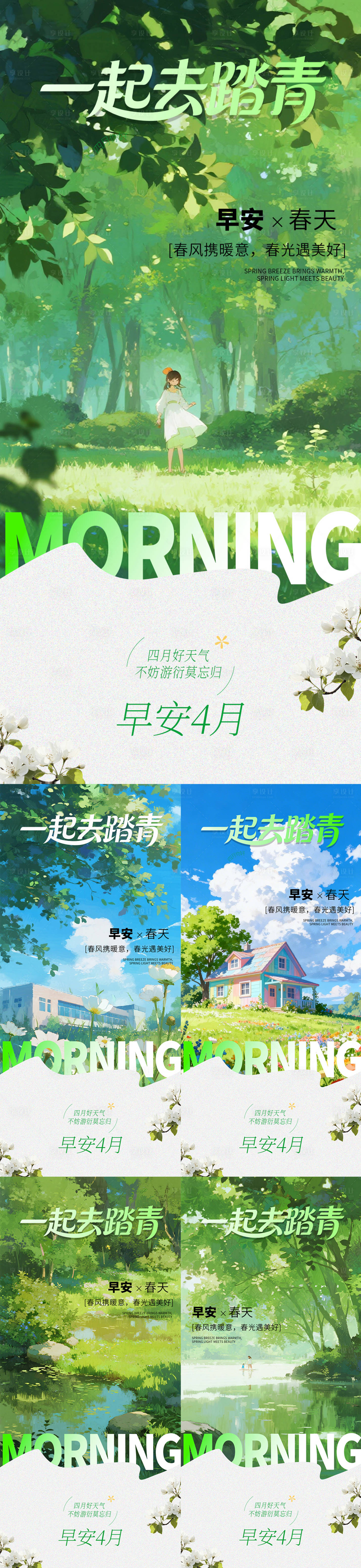 源文件下载【享设计】搜索编号：15110035986482457【早安踏青】