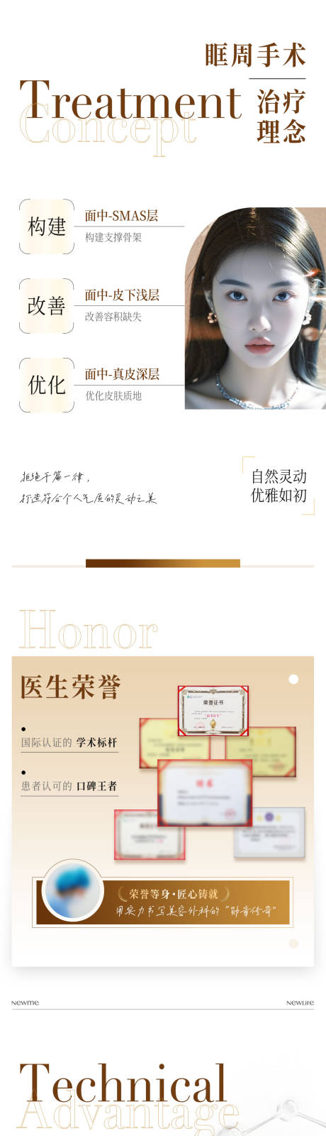 源文件下载【享设计】搜索编号：88770036148364238【眶周手术治疗理念医美外科整外海报】