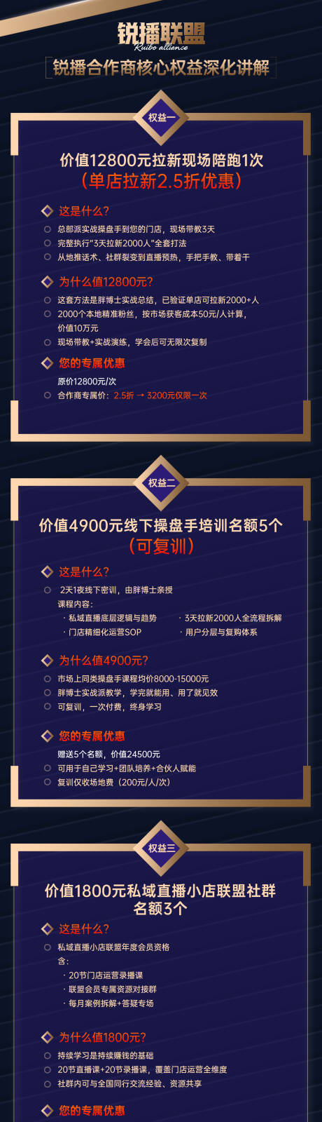 源文件下载【享设计】搜索编号：47580035603177314【短视频直播培训权益介绍海报】