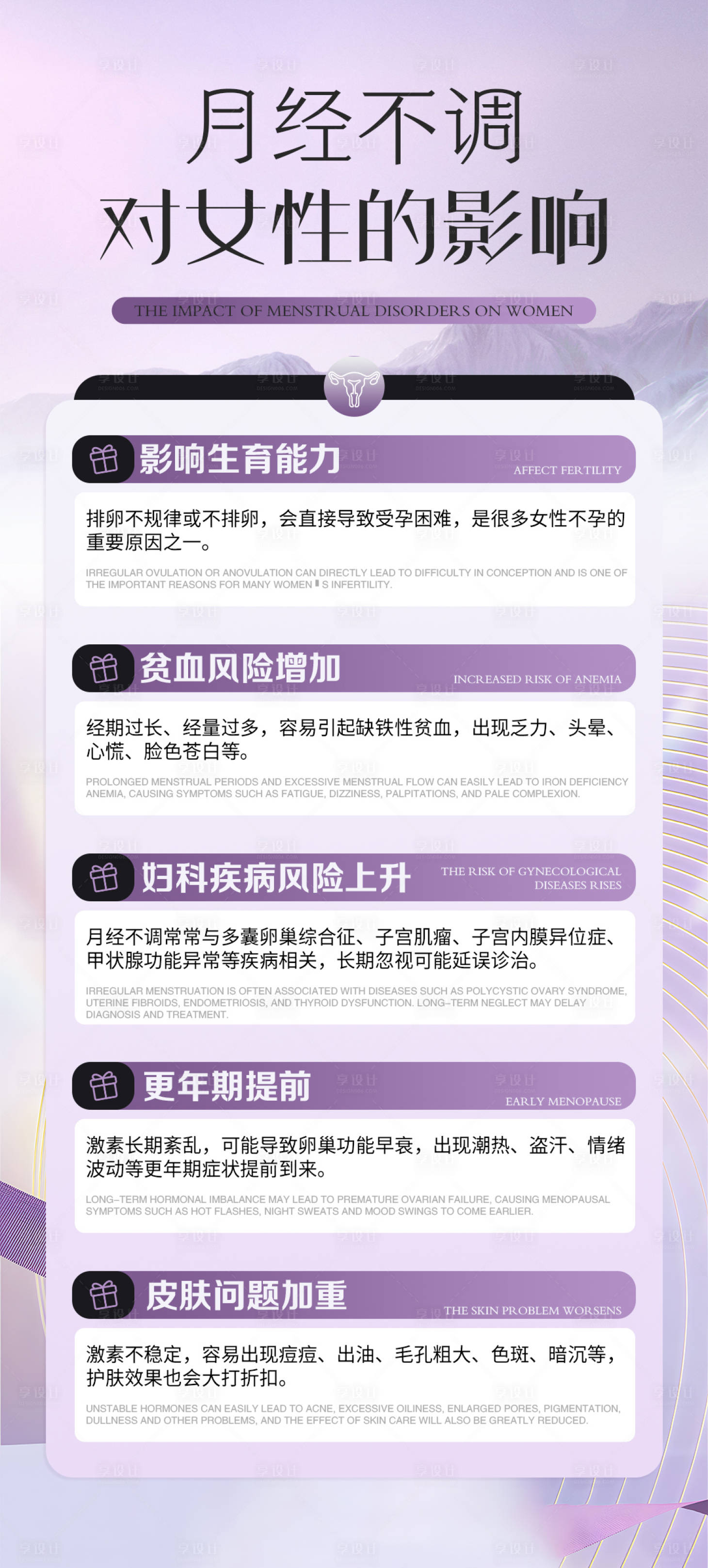 源文件下载【享设计】搜索编号：60330035622239943【女性健康科普宣传产品海报】