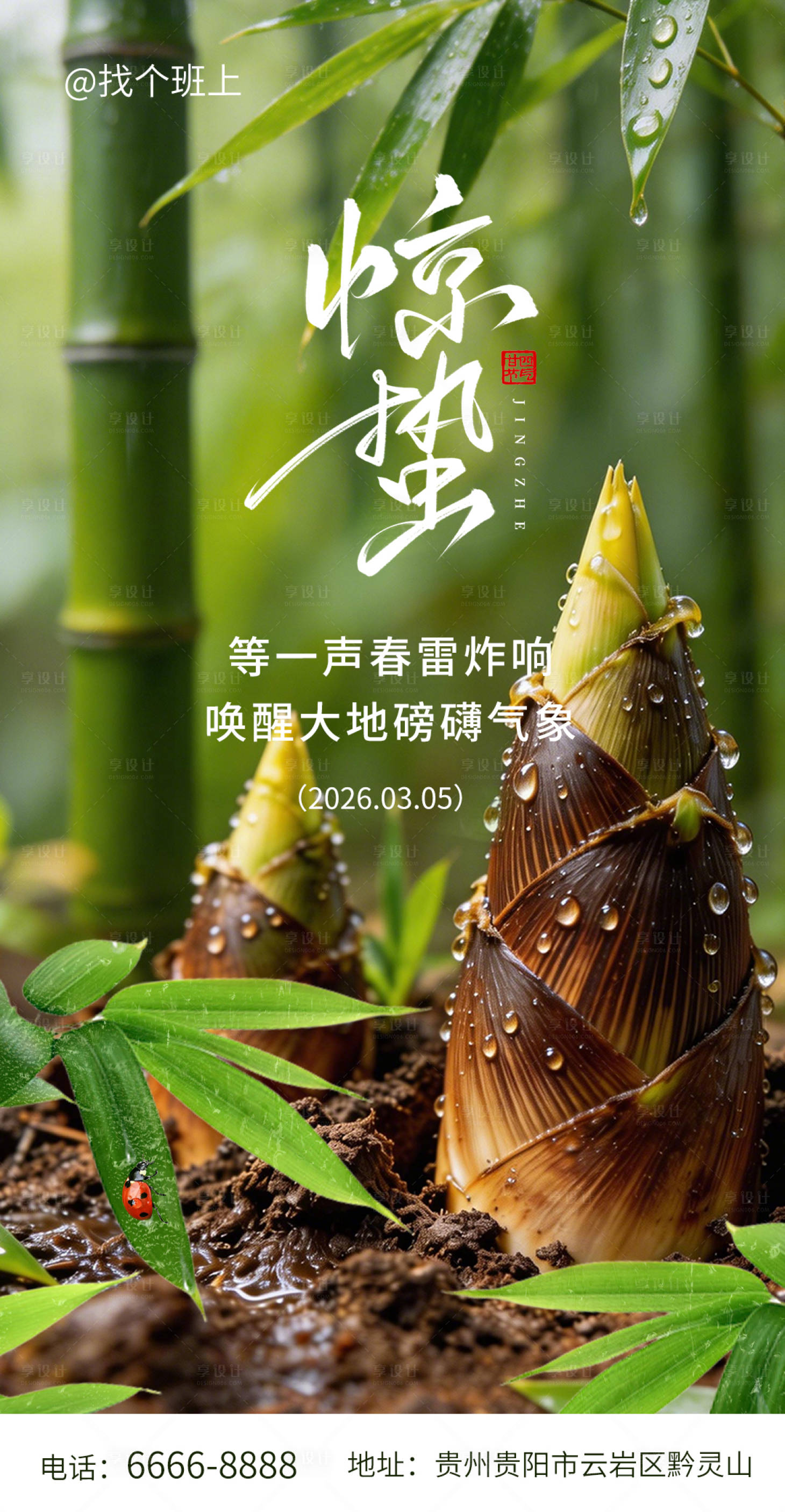 源文件下载【享设计】搜索编号：66650035606722472【惊蛰节气海报】