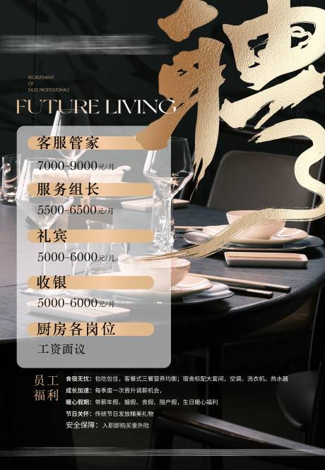 源文件下载【享设计】搜索编号：13080035711351716【酒店招聘海报】