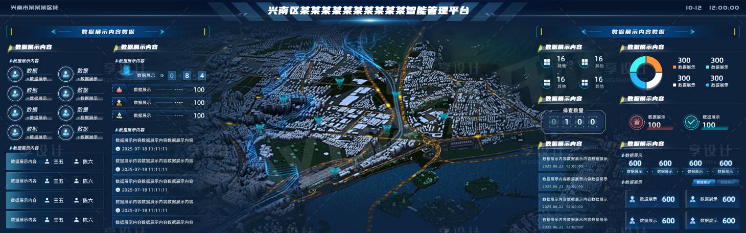 源文件下载【享设计】搜索编号：99240035713845196【兴南区某智能管理平台UI设计】